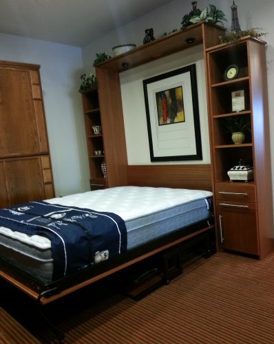 Studio Desk Image Gallery Page 1 Queen Size Scape Style Murphy Bed In Mahogany Wood With Studio Desk