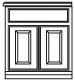 Door and Drawer Nightstand outline