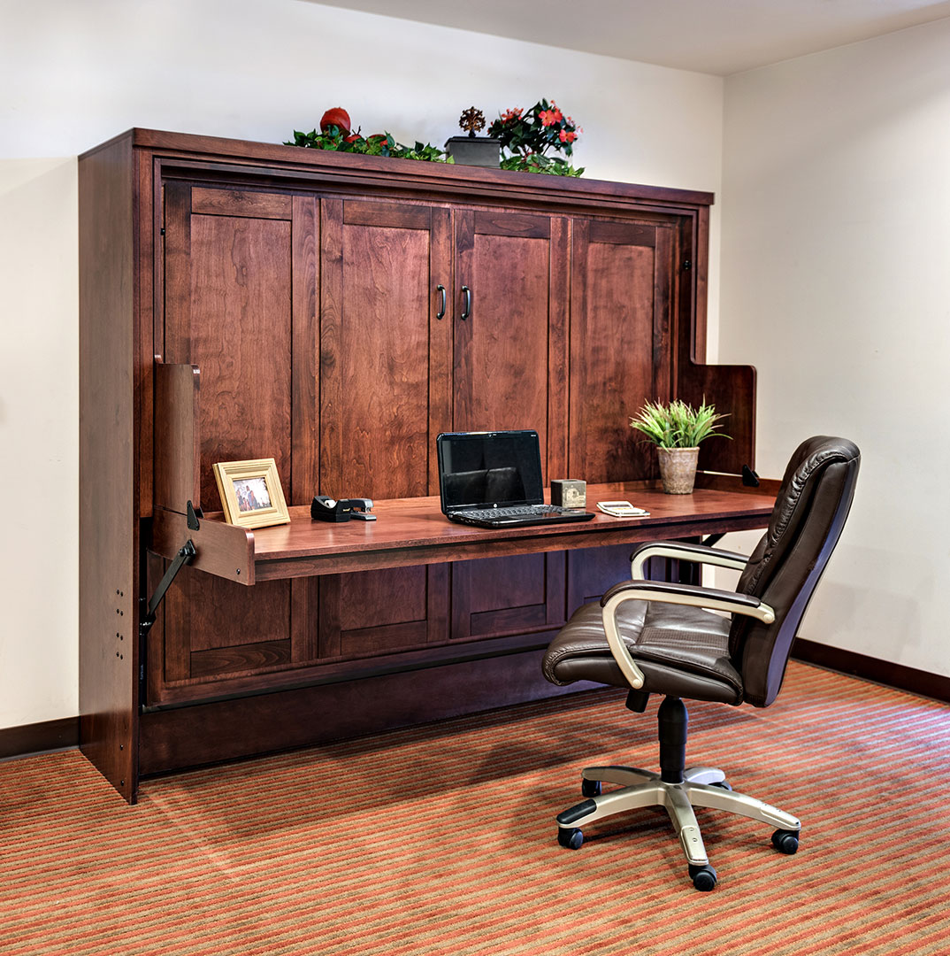 Murphy Bed with Desk | Hide Away Desk Bed | Wilding Wallbeds