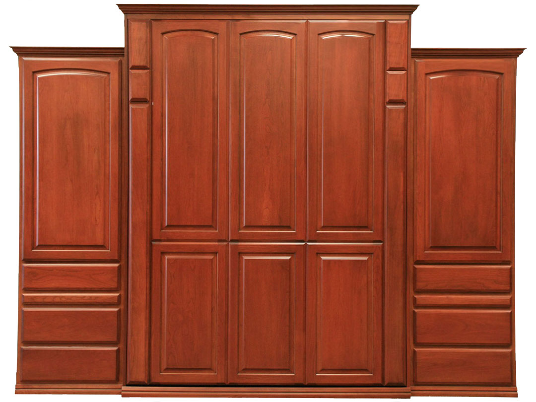 Presidential II Wall Bed Alder wood Crimson Spray finish