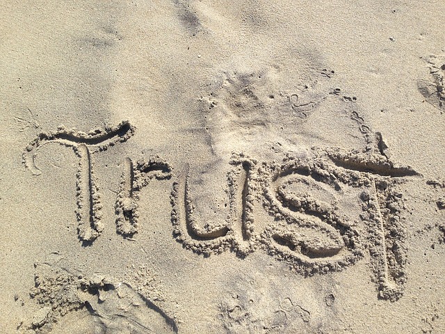 Trust drawn in sand