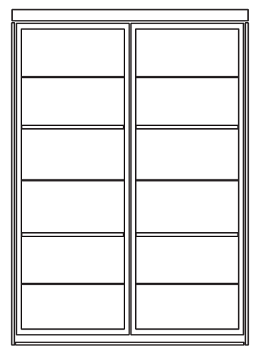 Standard Bookcase Wallbed