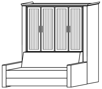 Newport style Sofa Murphy Bed