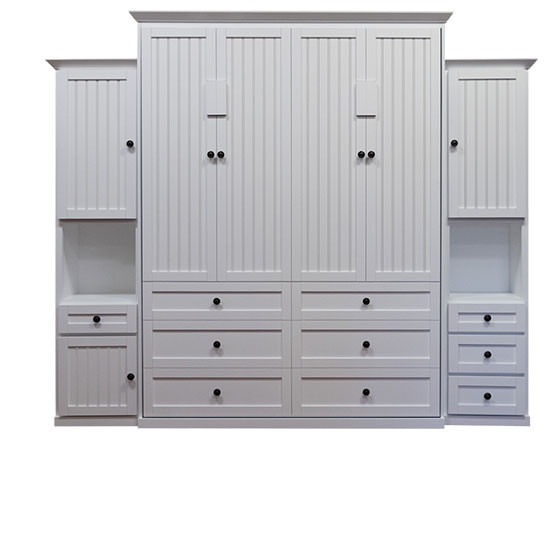 Hampton style Wallbed in White finish
